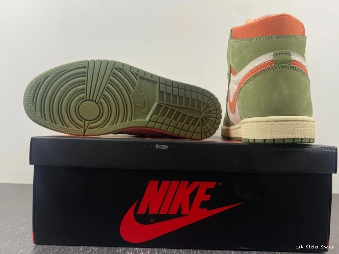 1st Kicks Air Craft Jordan 1 FB9934-300 Celadon High OG 0820